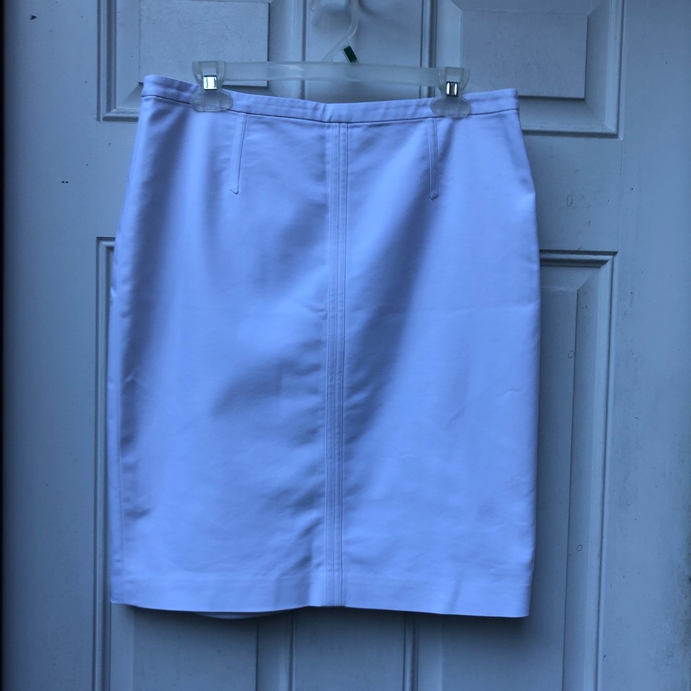 Ann Taylor White Pencil Skirt